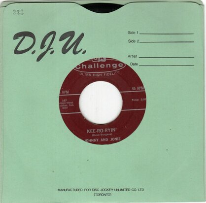Johnny and Jonie - Kee-Ro-Ryin' + Just Before Dawn (Vinylsingle)