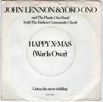 John Lennon - Happy X-mas + Listen, the snow is falling (Vinylsingle)
