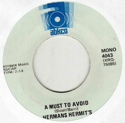 Herman's Hermits - A must to avoid + Leaning on a lamppost (Vinylsingle)