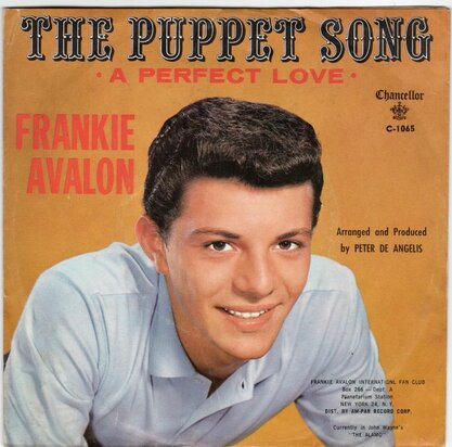 Frankie Avalon - Puppet song + A perfect love (Vinylsingle)