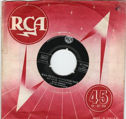 Elvis Presley - Wear my ring around your neck + Doncha' think it's time (Vinylsingle)