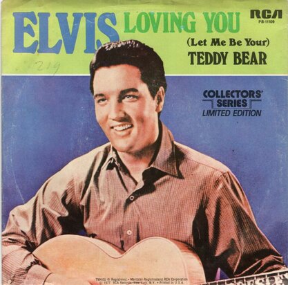 Elvis Presley - Teddy bear + Loving you (Vinylsingle)
