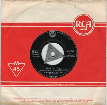 Elvis Presley - Stuck on you + Fame and fortune (Vinylsingle)