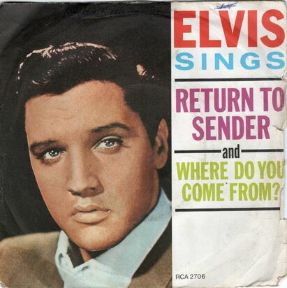 Elvis Presley - Return to sender + Where do you come from? (Vinylsingle)