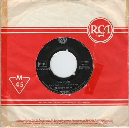Elvis Presley - One night + I got strung (Vinylsingle)