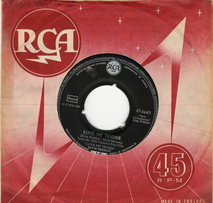 Elvis Presley - Love me tender + Anyway you want me (Vinylsingle)