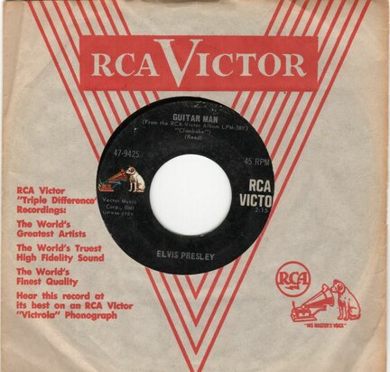 Elvis Presley - Guitar man + Hi heel sneakers (Vinylsingle)