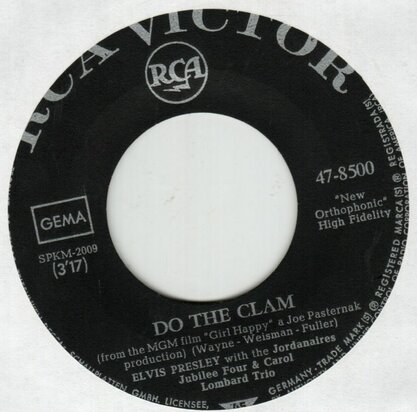 Elvis Presley - Do the clam + You'll be gone (Vinylsingle)