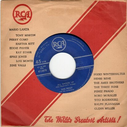 Elvis Presley - All shook up + Ready Teddy (Vinylsingle)