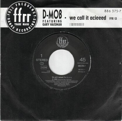 D Mob - We call it acieeed + (instr.) (Vinylsingle)