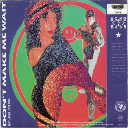 Bomb the Bass - Don't make me wait + Megablast (Vinylsingle)