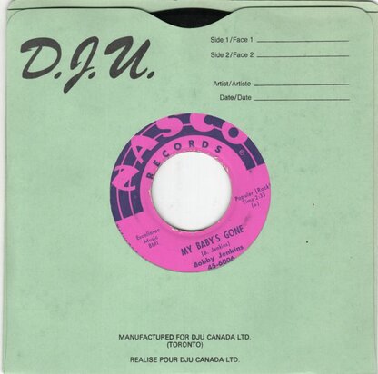 Bobby Jenkins - My Baby's Gone + Love I'll Never Forget (Vinylsingle)