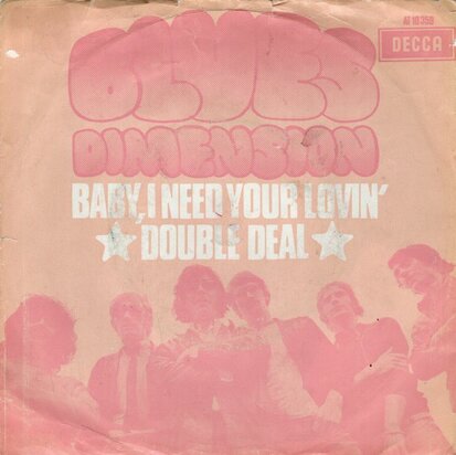 Blues Dimension - Baby, I need your lovin' + Double deal (Vinylsingle)