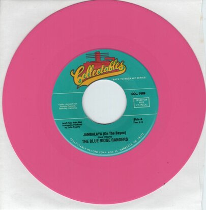 Blue Ridge Rangers (John Fogerty) - Jambalaya + Working on a building (Vinylsingle)