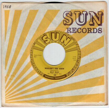 Billy Riley - Wouldn't You Know + Baby Please Don't Go (Vinylsingle)