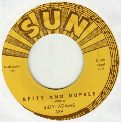 Billy Adams - Betty and Dupree + Got My Mojo Workin'  (Vinylsingle)