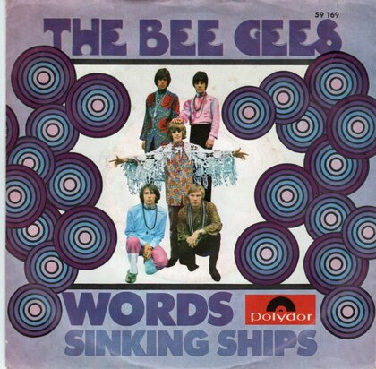 Bee Gees - Words + Sinking ships (Vinylsingle)