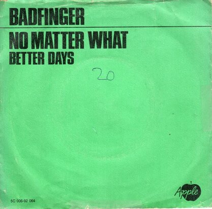 Badfinger - No matter what + Better days (Vinylsingle)