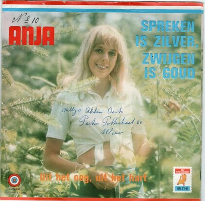 Anja - Spreken is zilver, zwijgen is goud (Vinylsingle)