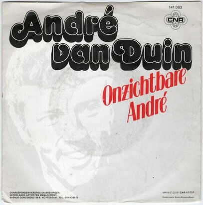Andre van Duin - Onzichtbare Andre + Ik bijt op een houtje (Vinylsingle)