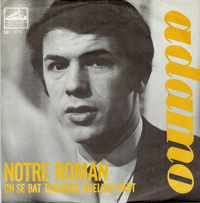 Adamo - Notre roman + On se bat toujours quelque part (Vinylsingle)