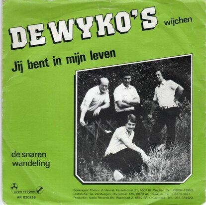 Wyko's Wijchen - Jij bent in mijn leven + De snaren wandeling (Vinylsingle)