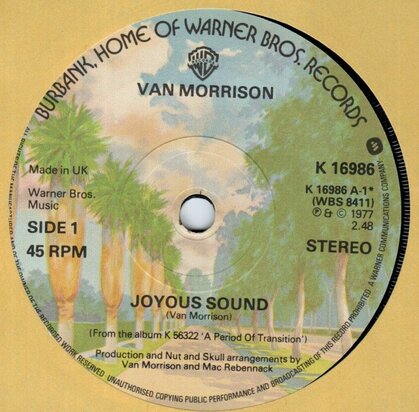 Van Morrison - Joyous Sound + Mechanical Bliss (Vinylsingle)