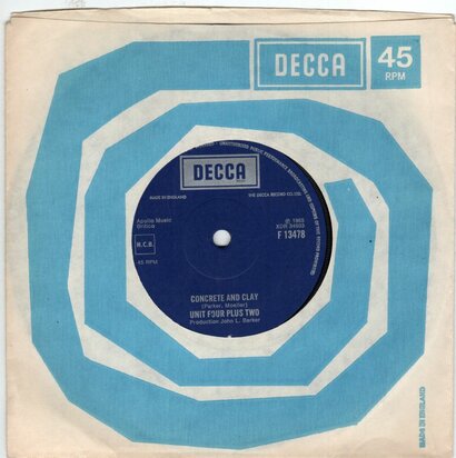 Unit Four plus Two - Concrete and clay + When I fall in love  (Vinylsingle)