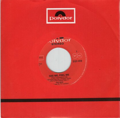 The Who - See me, feel me + Overture from Tommy (Vinylsingle)