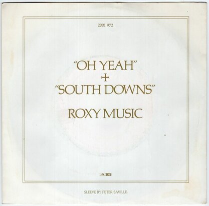 Roxy Music - Oh yeah + South downs (Vinylsingle)