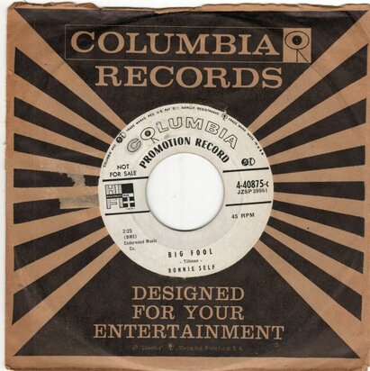 Ronnie Self - Big Fool + Flame Of Love (Vinylsingle)