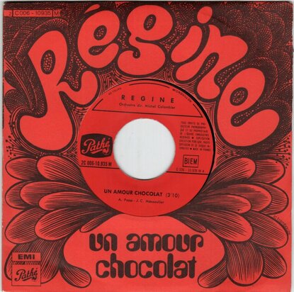 Regine - Un Amour Chocolat + Parisse (Vinylsingle)