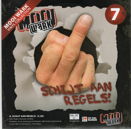 Mooi Wark - Schijt Aan Regels + Tepels Liegen Niet (Vinylsingle)