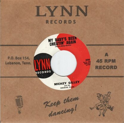 Mickey Gilley - My Baby's Been Cheatin' Again + Turn Around (Vinylsingle)