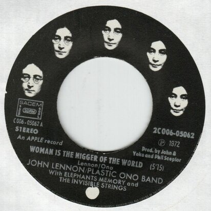 John Lennon - Woman is the nigger of the world + Sisters (Vinylsingle)