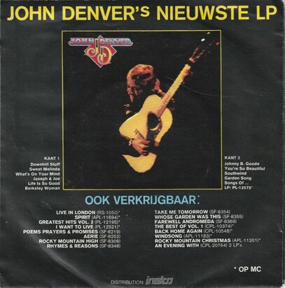 John Denver - Downhill Stuff + Life Is So Good (Vinylsingle)