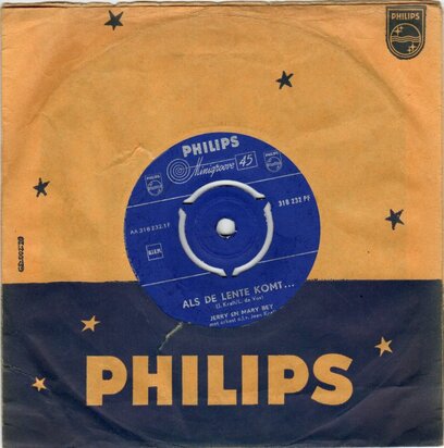 Jerry Bey & Mary - Als de lente komt + De bleke harmonicaman (Vinylsingle)