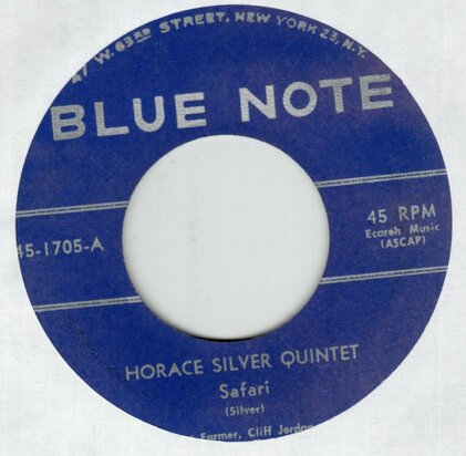 Horace Silver Quintet - Safari + The Outlaw (Vinylsingle)