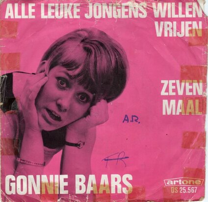 Gonnie Baars - Alle leuke jongens willen vrijen + Zeven maal (Vinylsingle)