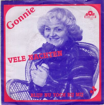 Gonnie - Vele nachten + Blijf nu toch bij mij (Vinylsingle)