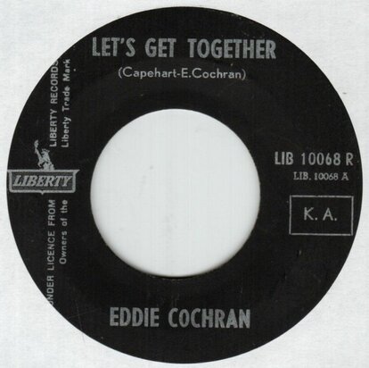 Eddie Cochran - Let's get together + Rock & roll blues (Vinylsingle)