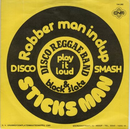 Disco Reggae Band - Sticks Man + Robber Man In Dub (Vinylsingle)
