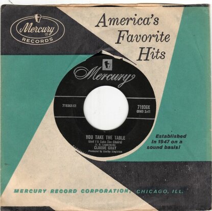 Claude Gray - You Take The Table + Stone Heart (Vinylsingle)