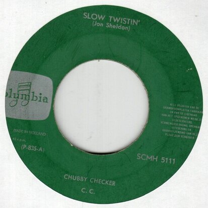 Chubby Checker - Slow twistin'  + La Paloma twist (Vinylsingle)