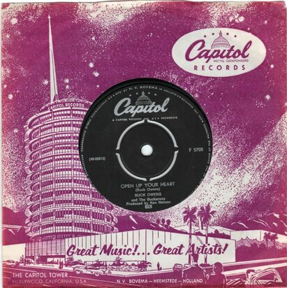 Buck Owens - Open Up Your Heart + No More Me And You (Vinylsingle)