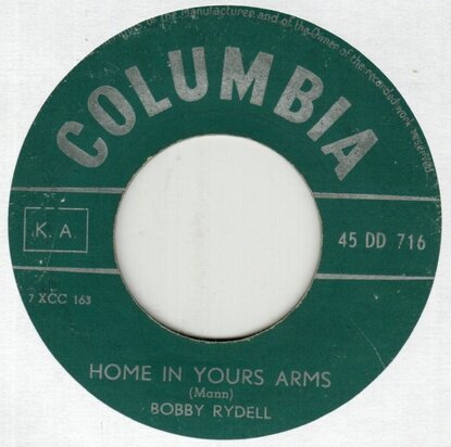 Bobby Rydell - Home In Your Arms + Lovin' Doll (Vinylsingle)