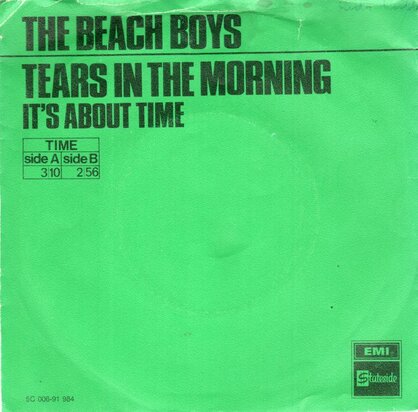 Beach Boys - Tears in the morning + It's about time (Vinylsingle)