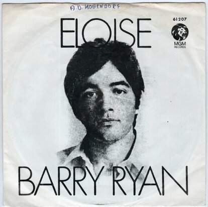 Barry Ryan - Eloise + Love I almost found you (Vinylsingle)