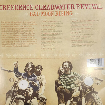 CREEDENCE CLEARWATER REVIVAL - BAD MOON RISING -COLOURED- (Vinyl LP)