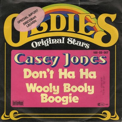 Casey Jones - Don't ha ha + Nashville special (Vinylsingle)